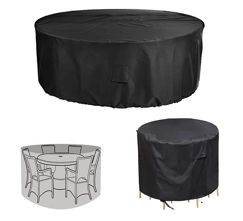 128*71cm Round furniture dustproof and waterproof cover, outdoor garden table furniture protective cover AZ22872