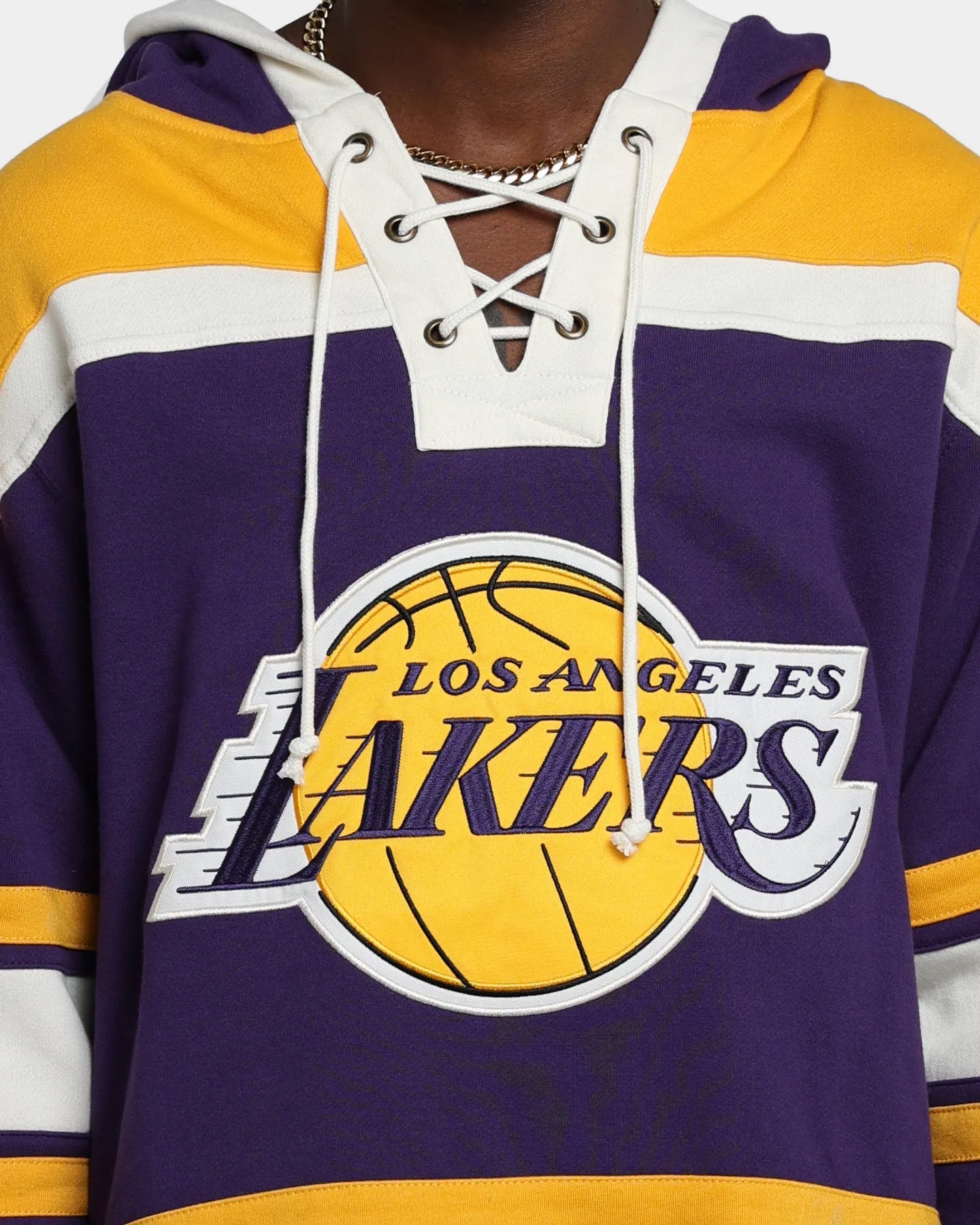 47 Brand Los Angeles Lakers Superior Lacer Hoodie Purple