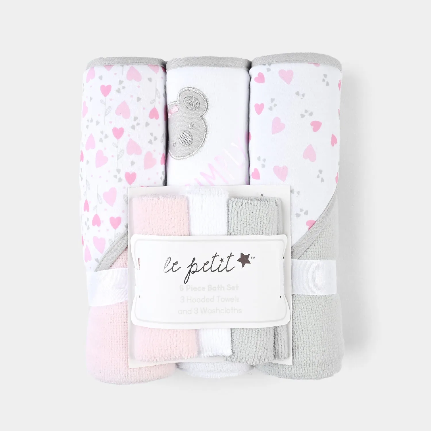 6-Piece Baby Bath Towel Set