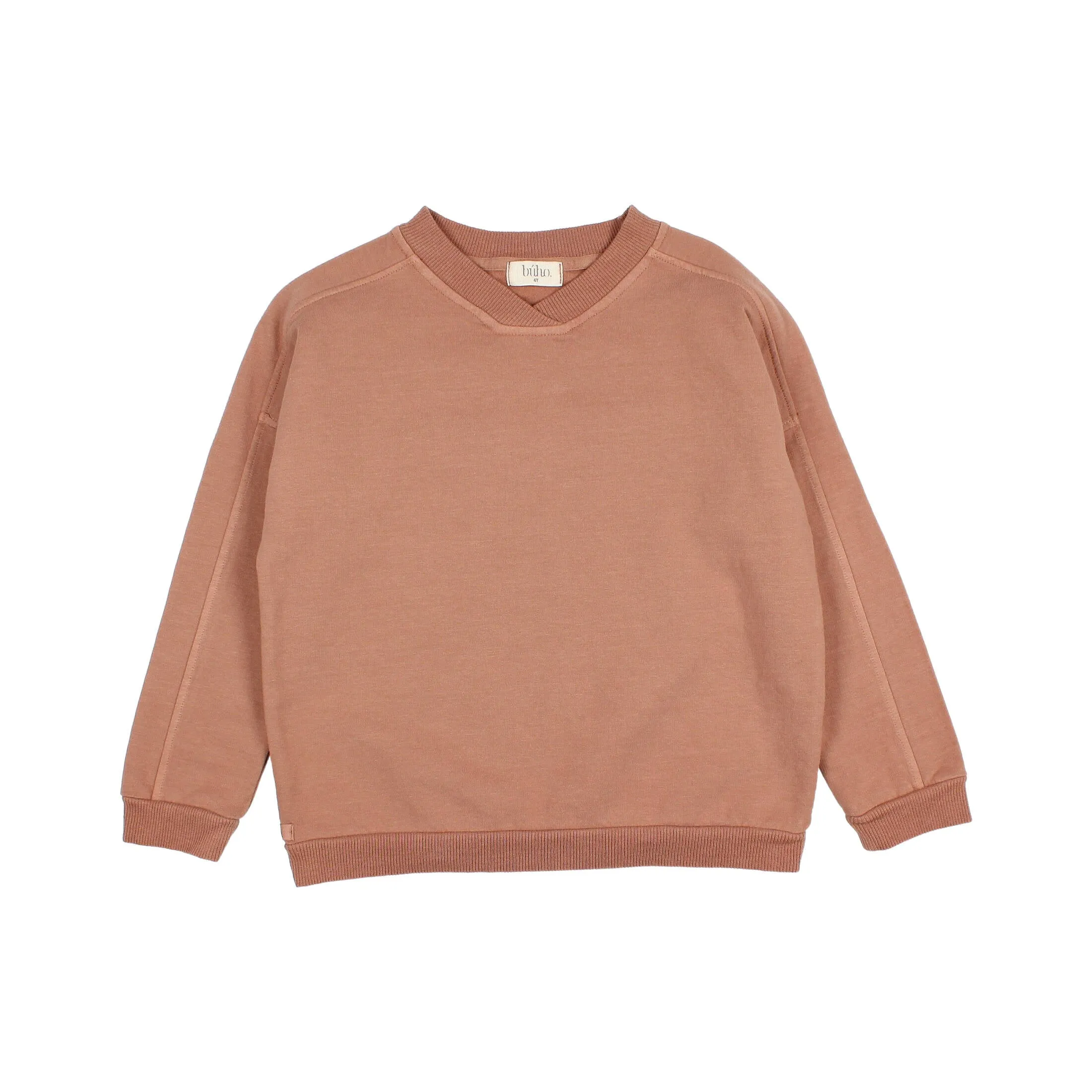 7431-FLEECE SWEATSHIRT-Cocoa