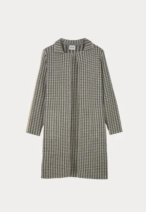 All Over Houndstooth Pattern Jacket (Free Size)