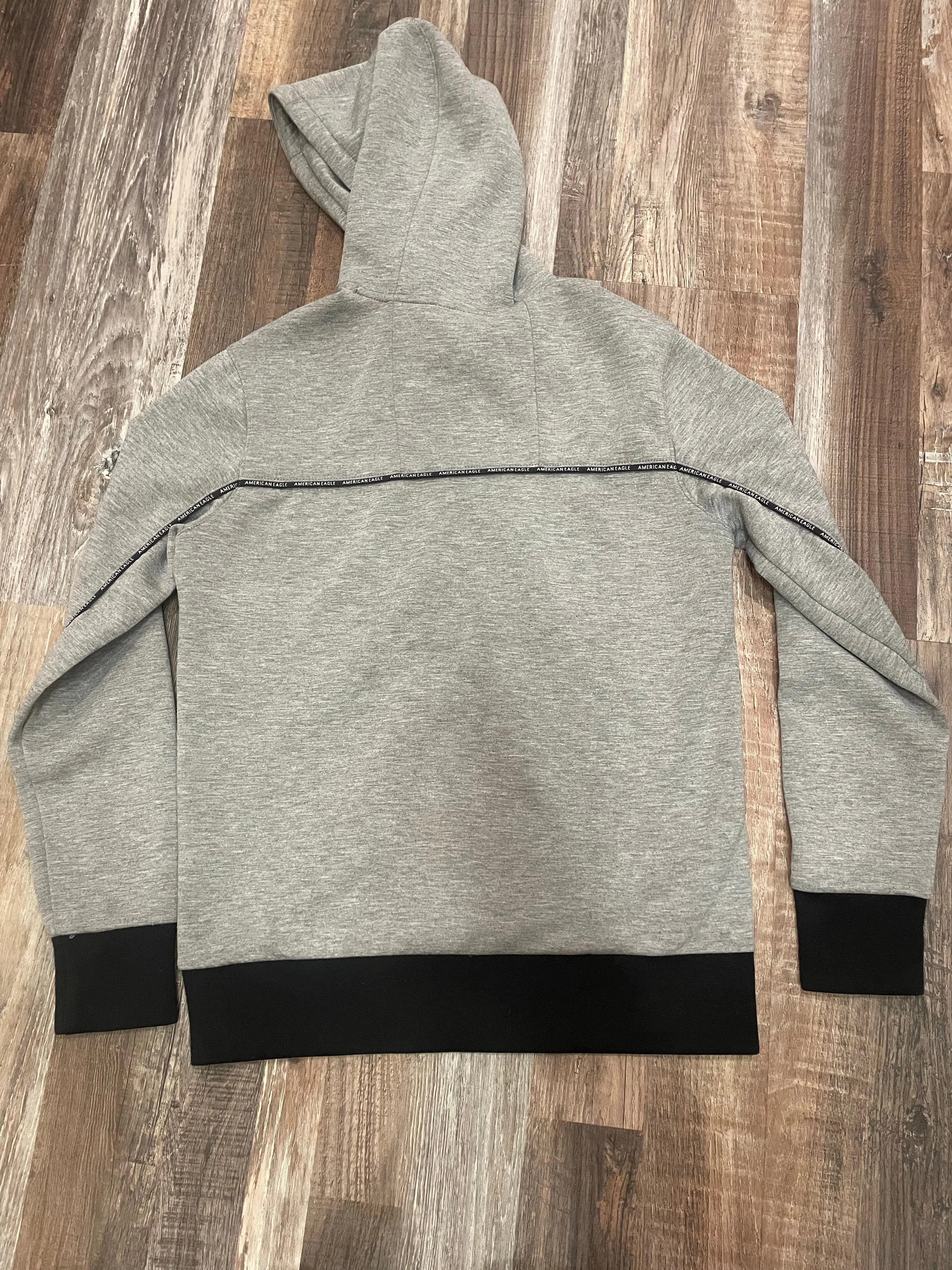 American Eagle Grey Hooded Sweatshirt Mens size XSmall