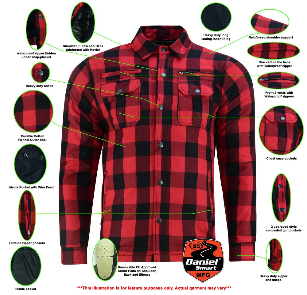 Armored Flannel Shirt - Red