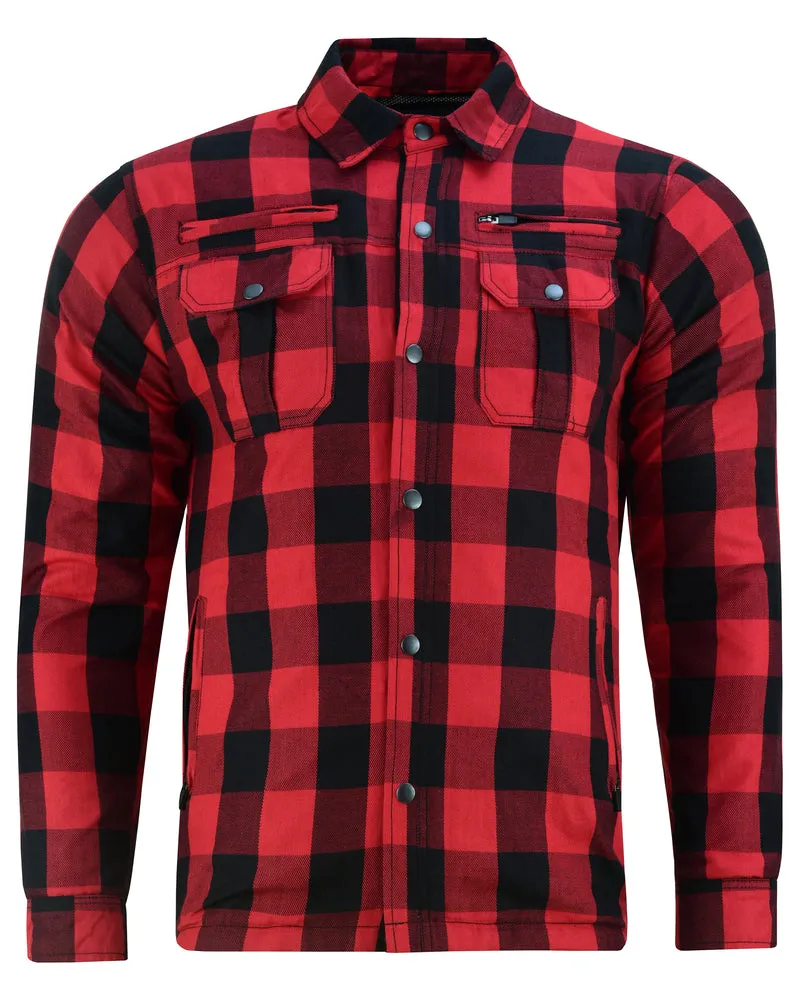 Armored Flannel Shirt - Red