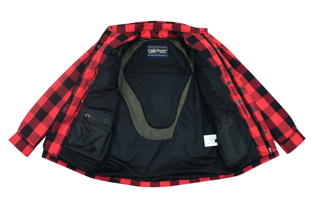 Armored Flannel Shirt - Red