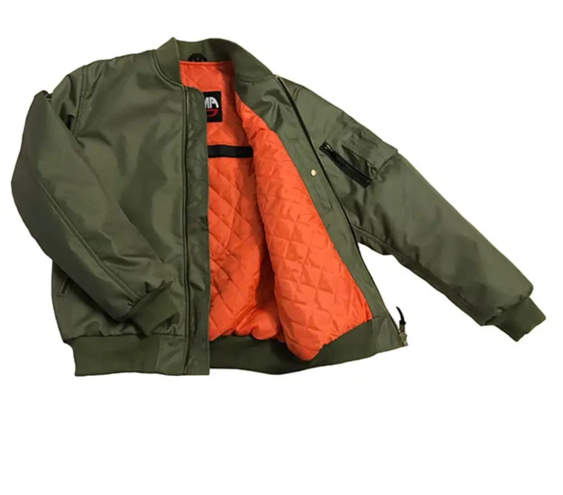 Armr Kevlar lined Green Bomber Jacket with Elbow & Shoulder armour