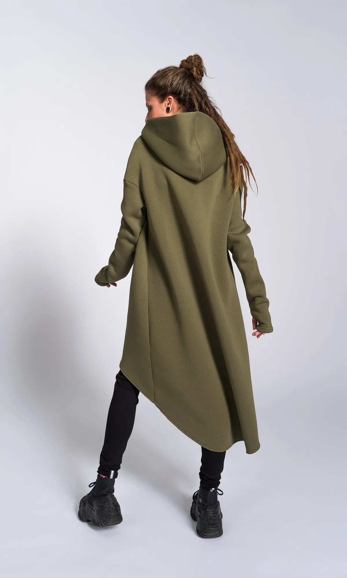 Asymmetric Maxi Hoodie