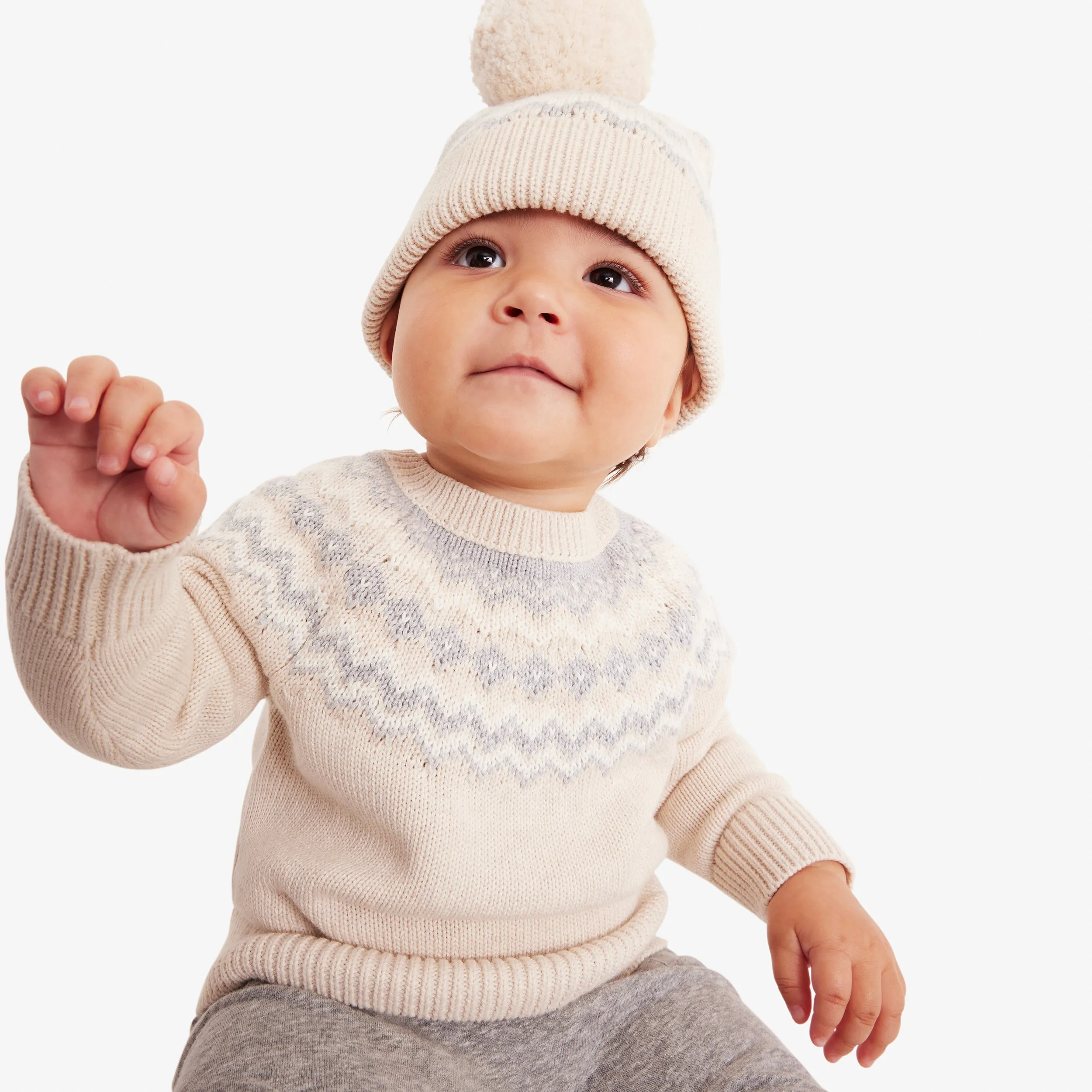 Baby fair isle sweater