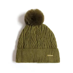 Best Ever Beanie - Khaki Satin Lined