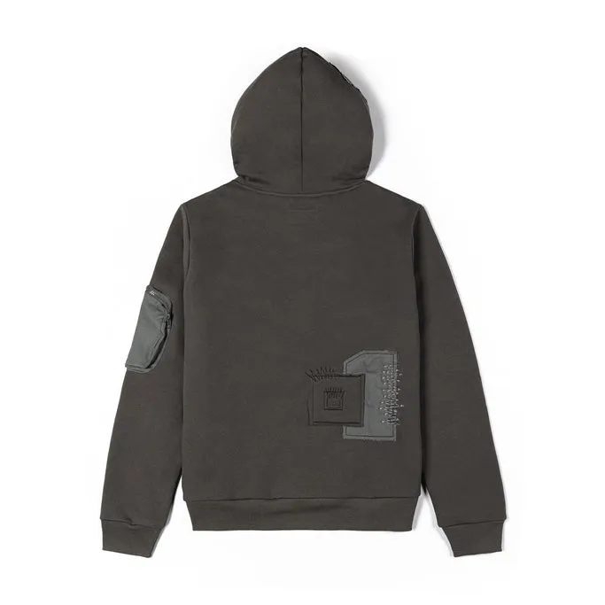 Big and Tall Utility Fashion Fleece Hoodie - Dark Olive