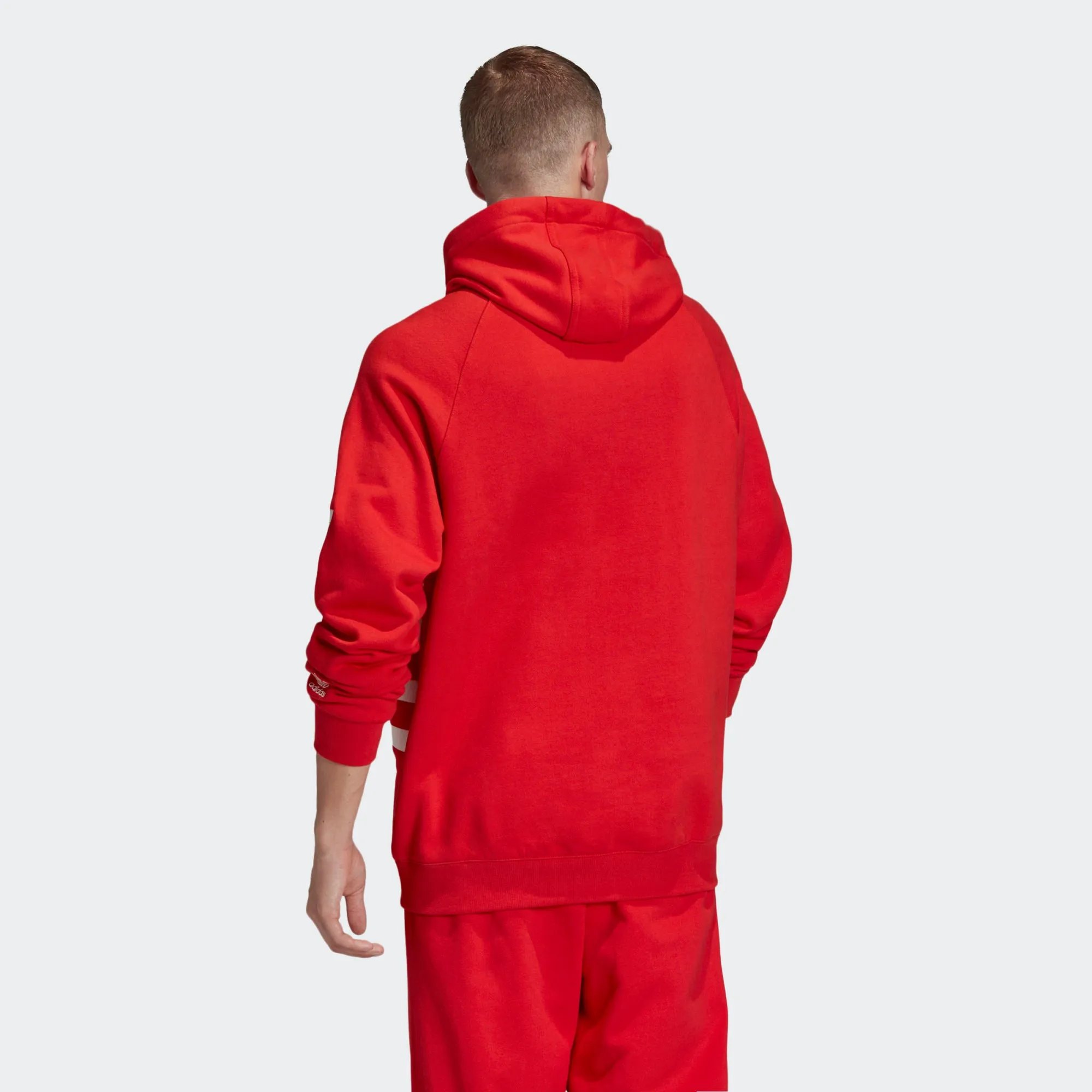 BIG TREFOIL HOODIE Lush Red-Fm9907