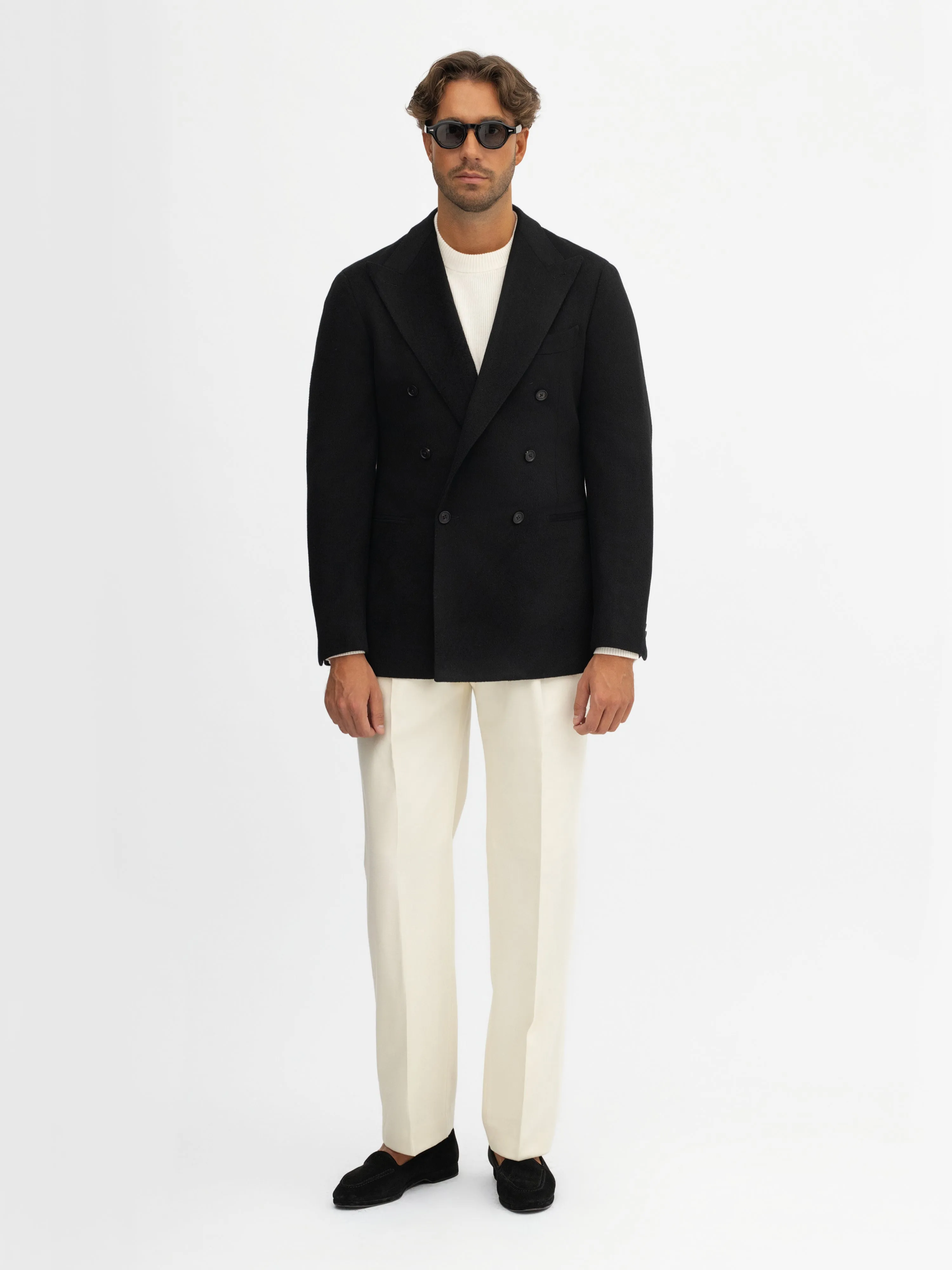 Black Wool Cashmere Jacket