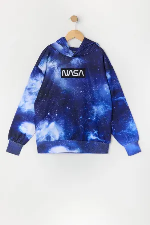 Boys NASA Galaxy Print Hoodie