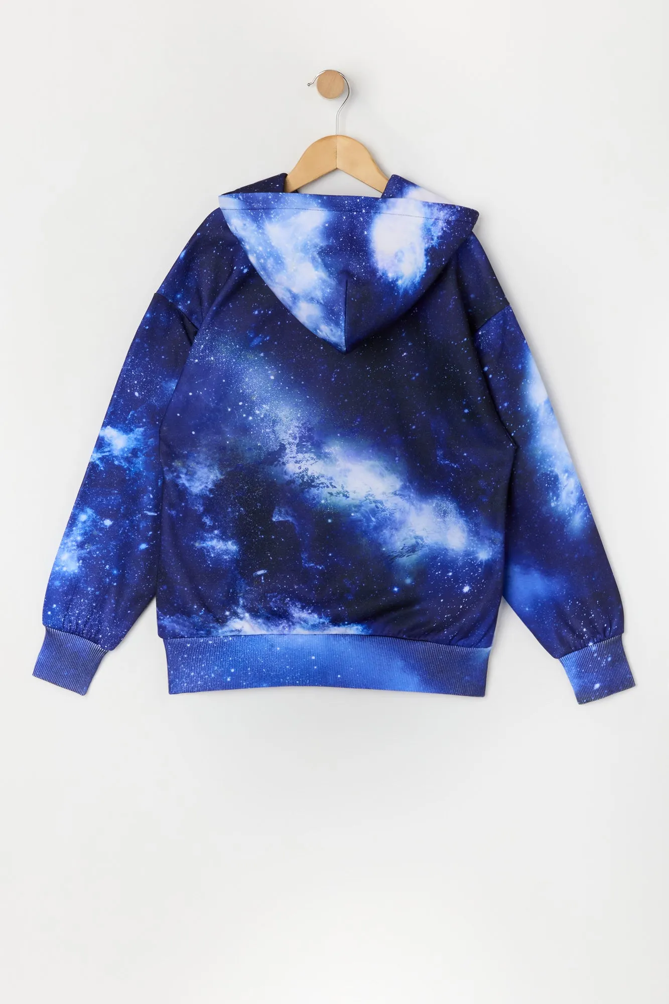 Boys NASA Galaxy Print Hoodie