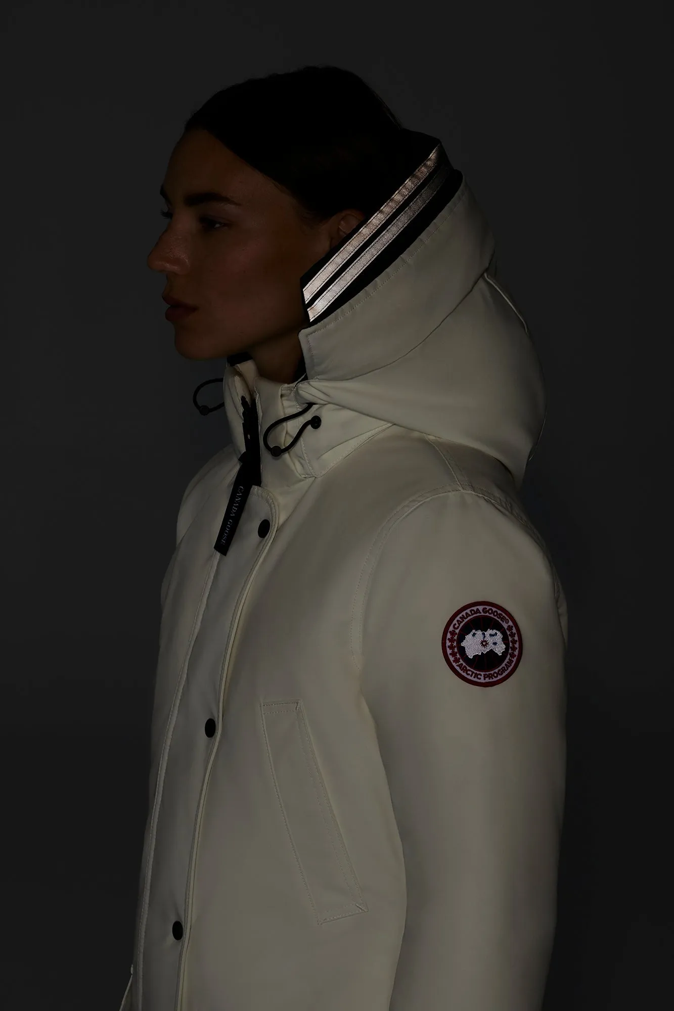 Canada Goose Embossed Hood Trim