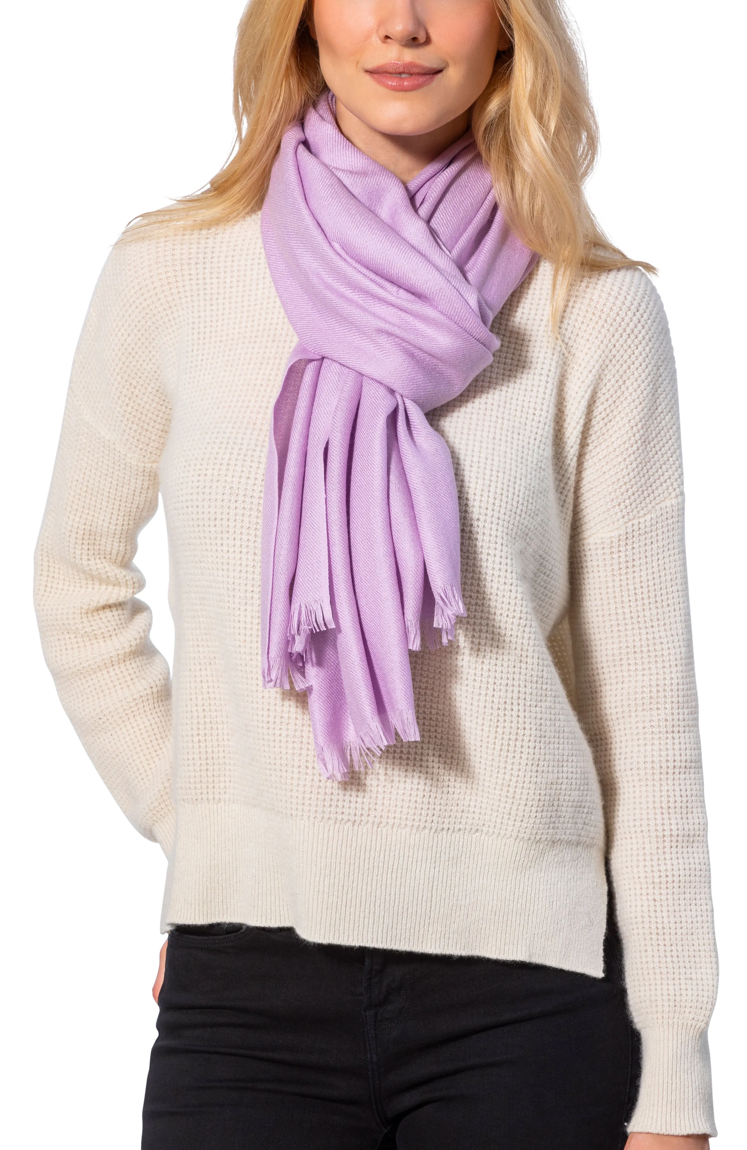 CASHMERE BLEND SOLID WRAP