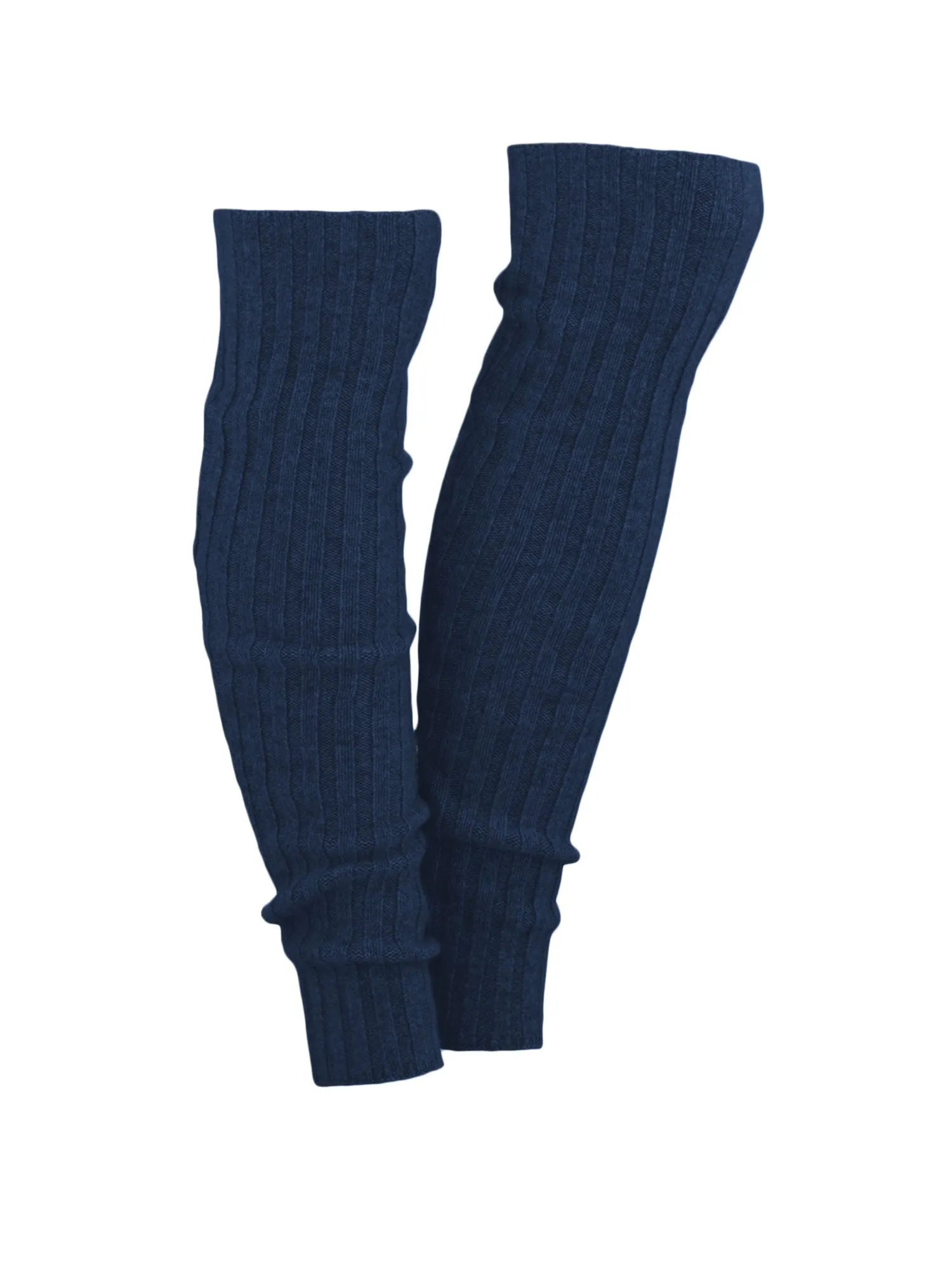 Cashmere leg warmers "Leggings" - mountain blue