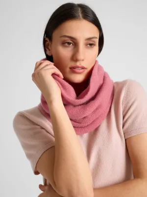 Cashmere snood "Eida" - pink berry