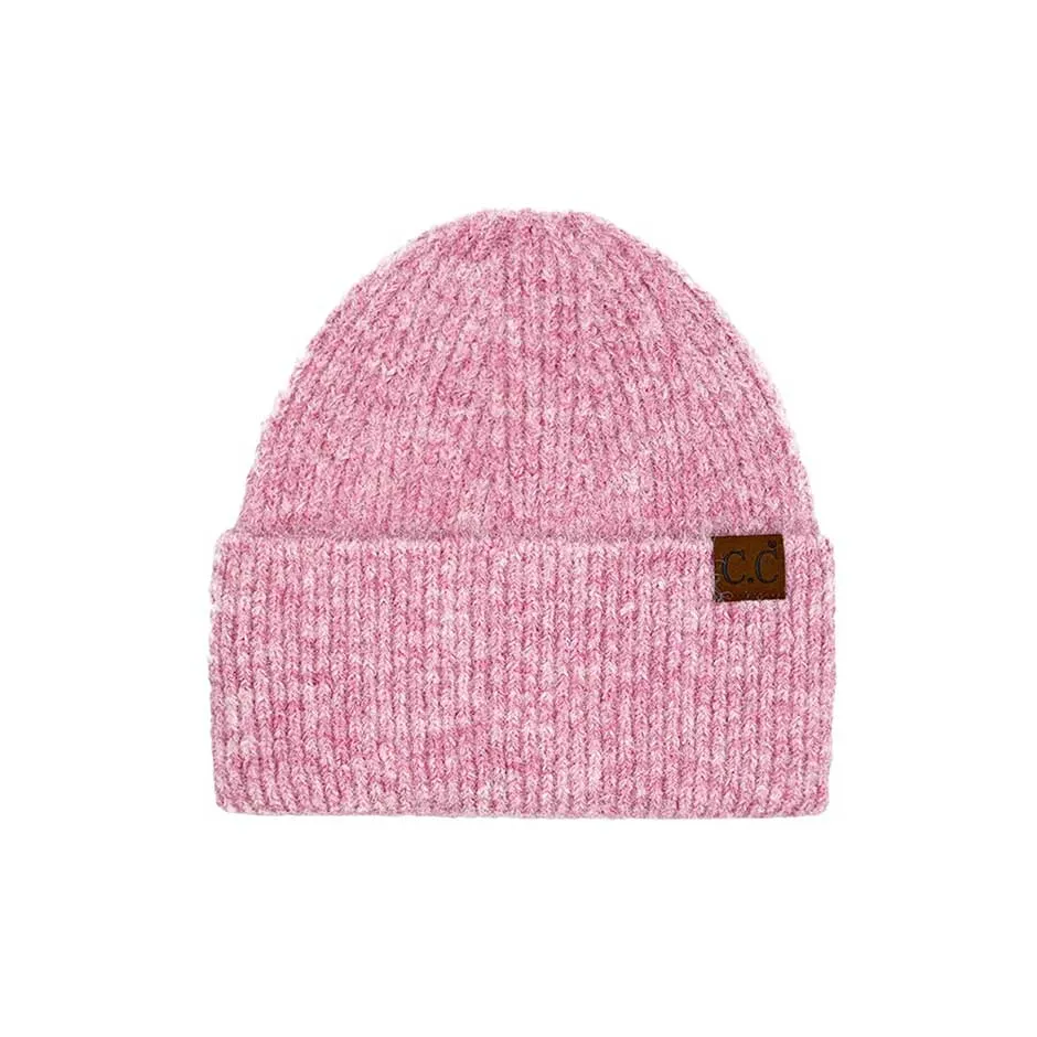 C.C Mohair Feel Wide Cuff Beanie