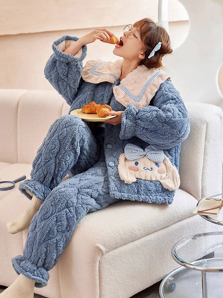 Cinnamoroll Ultra Warm Winter Quilted Dreamy Pajama Set