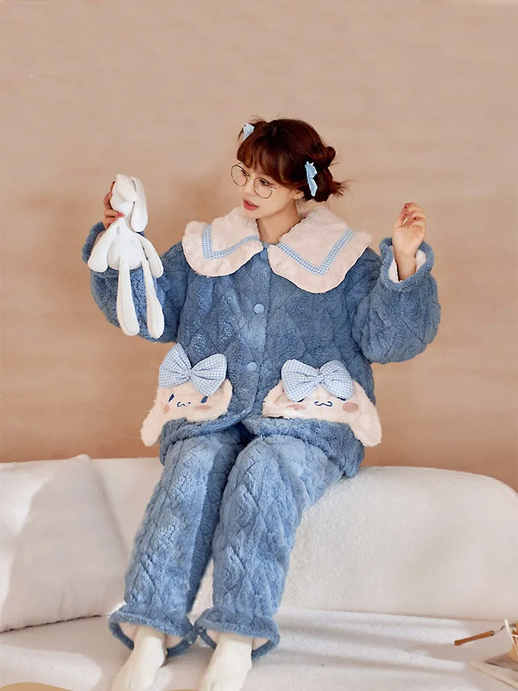 Cinnamoroll Ultra Warm Winter Quilted Dreamy Pajama Set