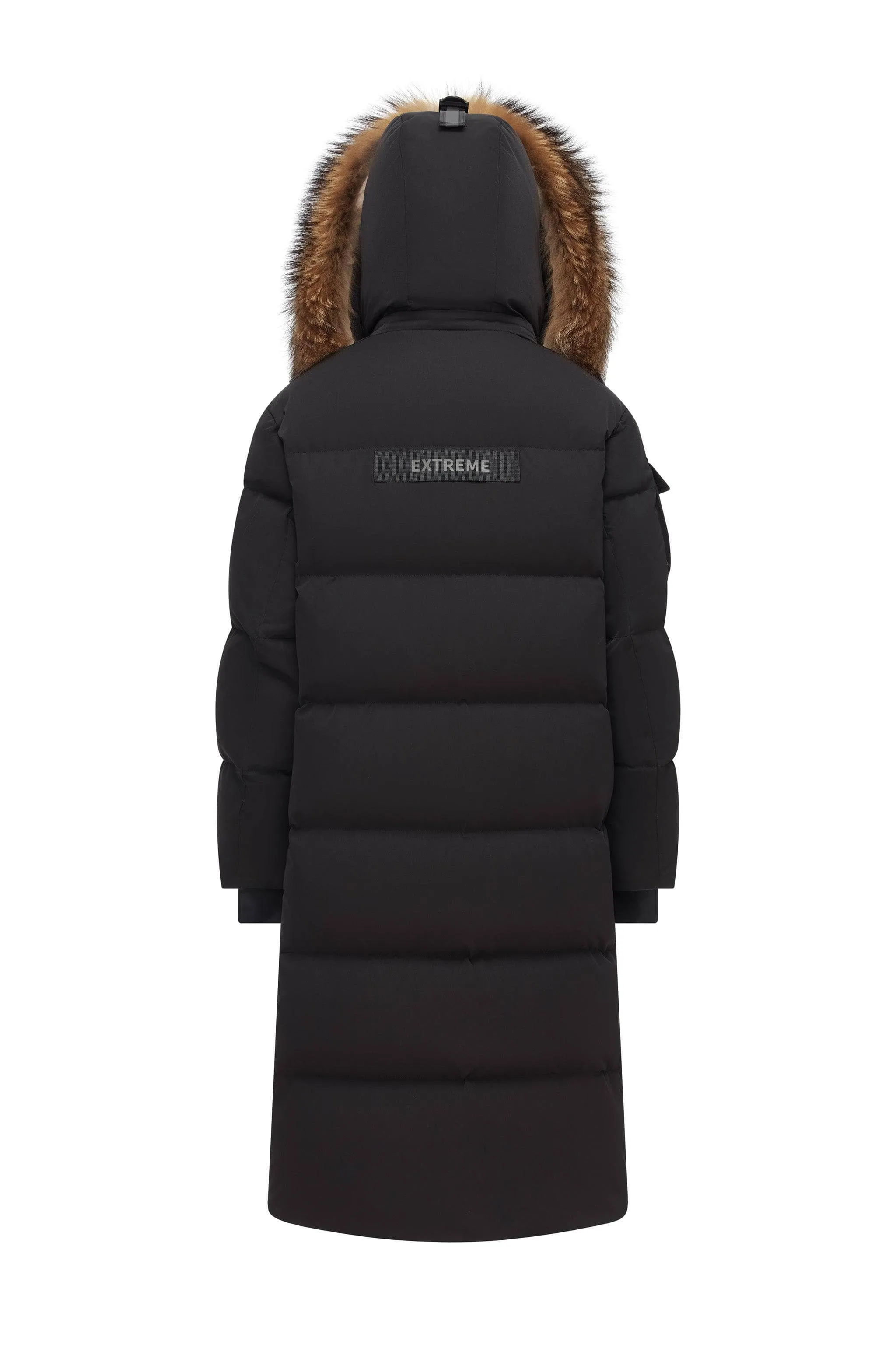 Classic Extreme Full-length Goose Down Parka With Fur Hood