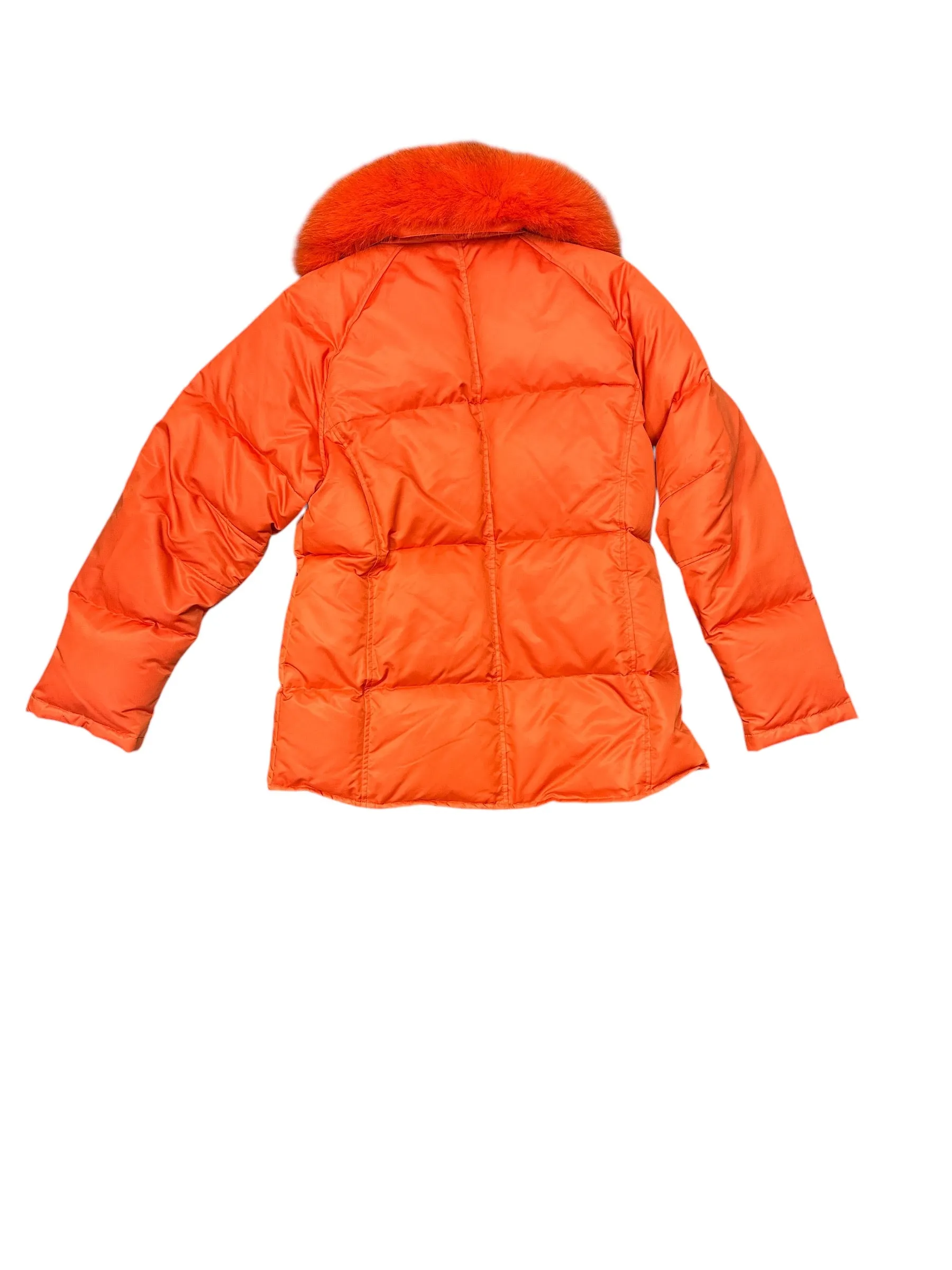 Coat Parka By Cmb In Orange, Size: M