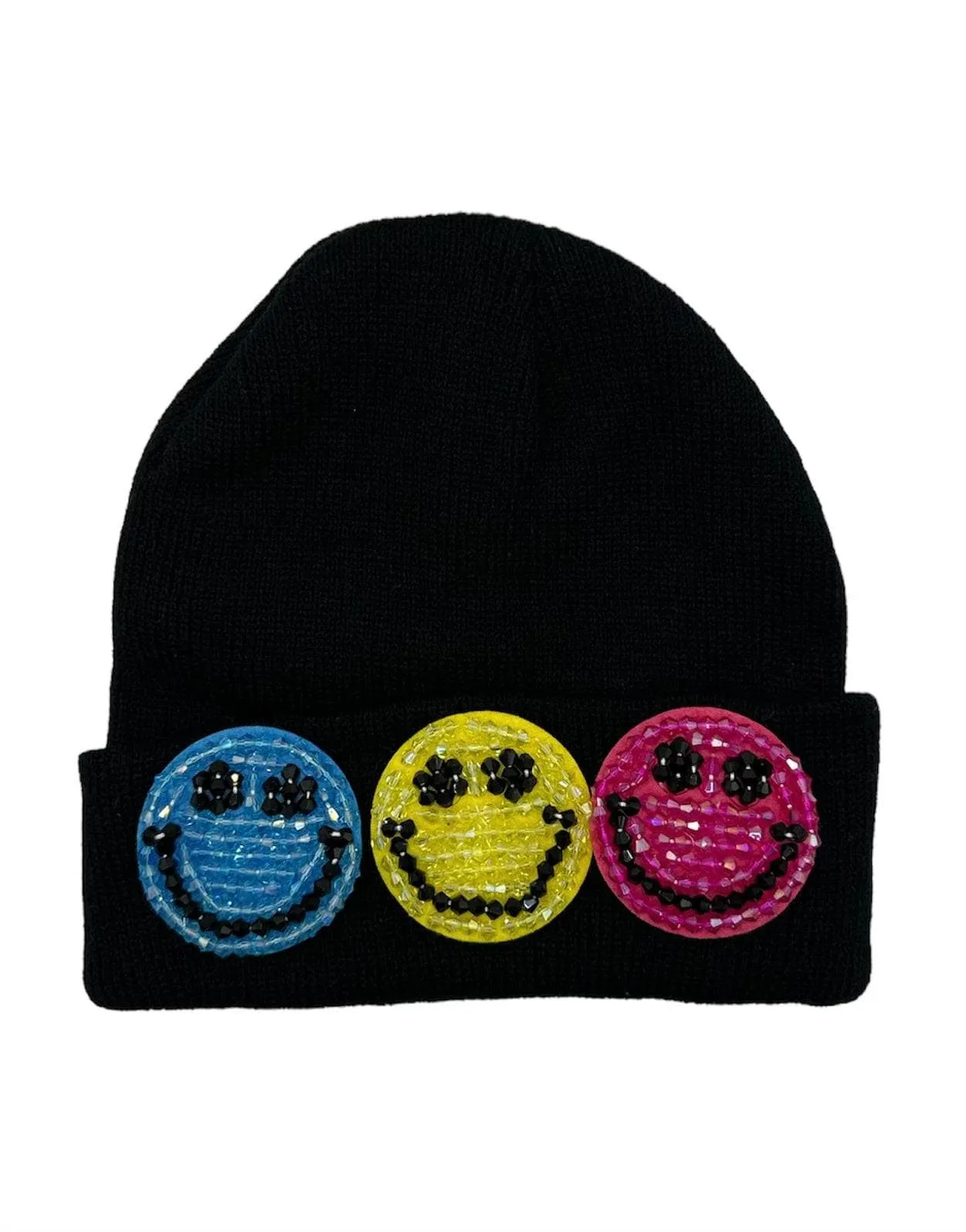 Crystal Rainbow Emoji Beanie