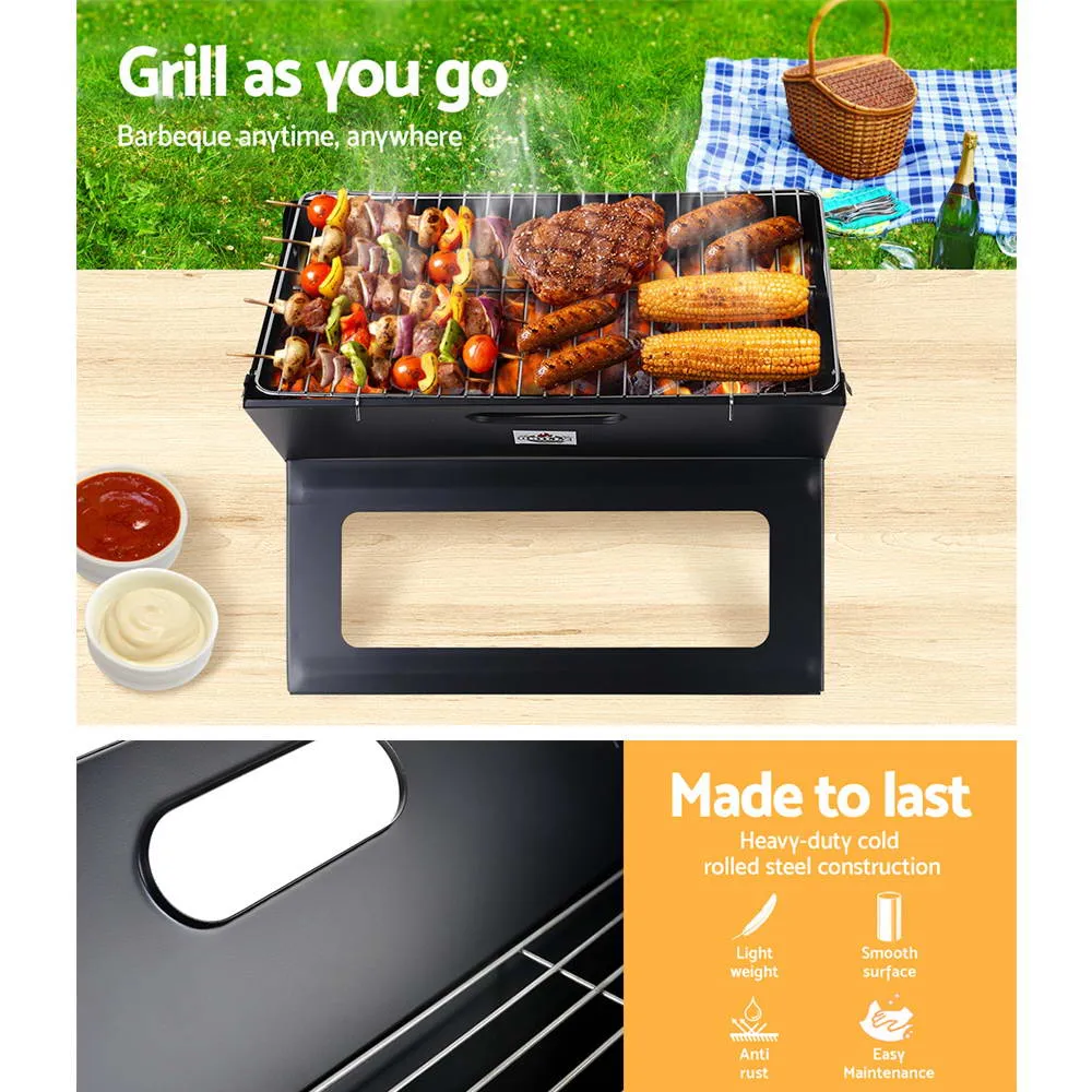 Fathers Day gift- Portable Charcoal BBQ Grill-easy for camping, picnics, home and fishing trips