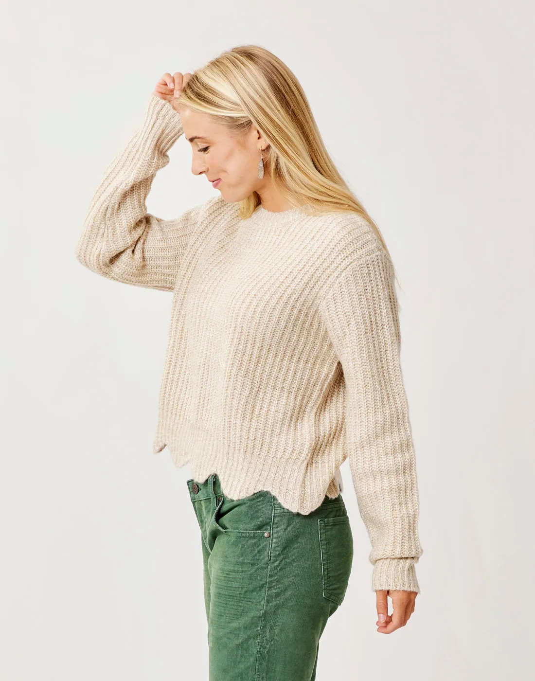 Groton Sweater: Lt. Khaki Marl