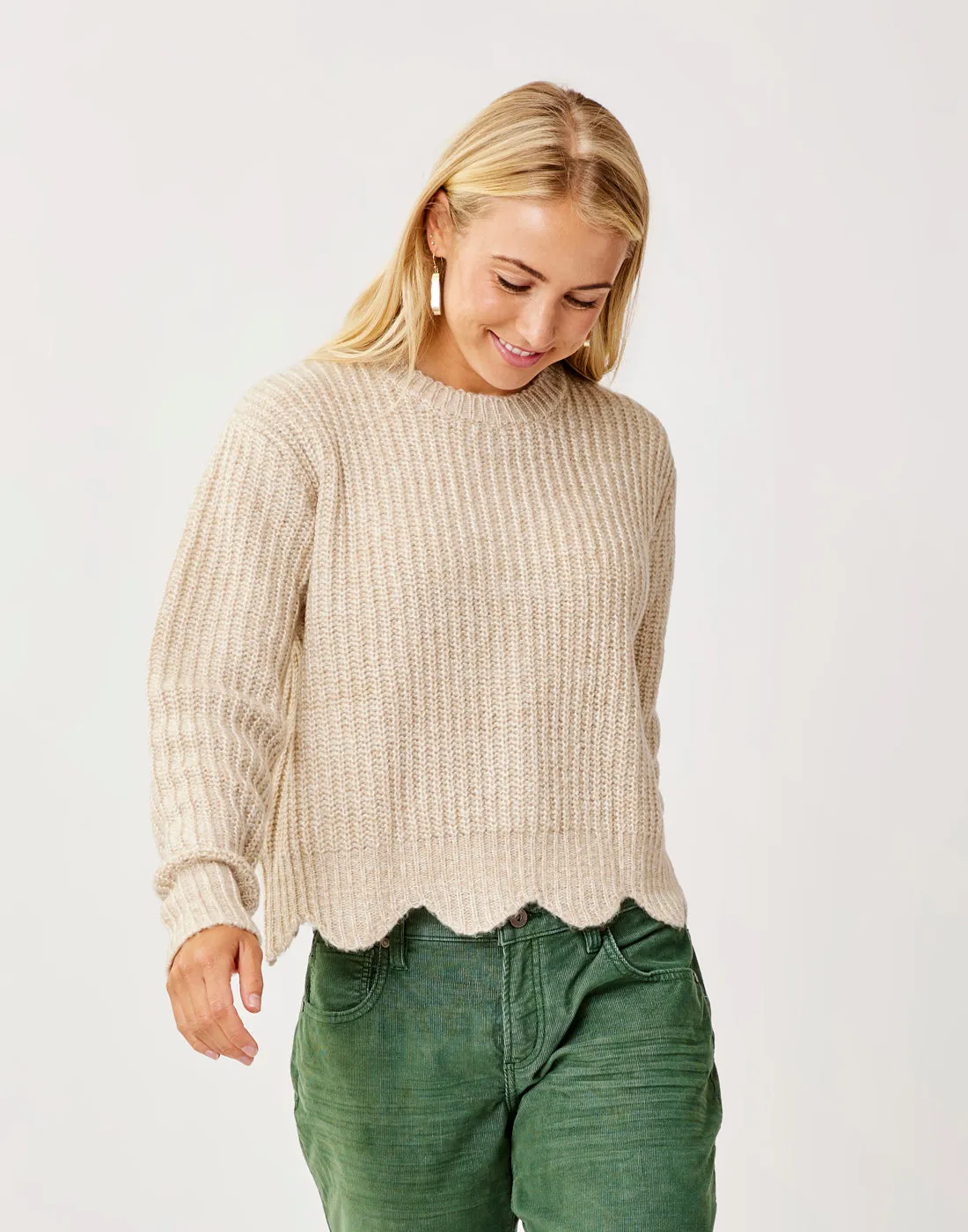 Groton Sweater: Lt. Khaki Marl