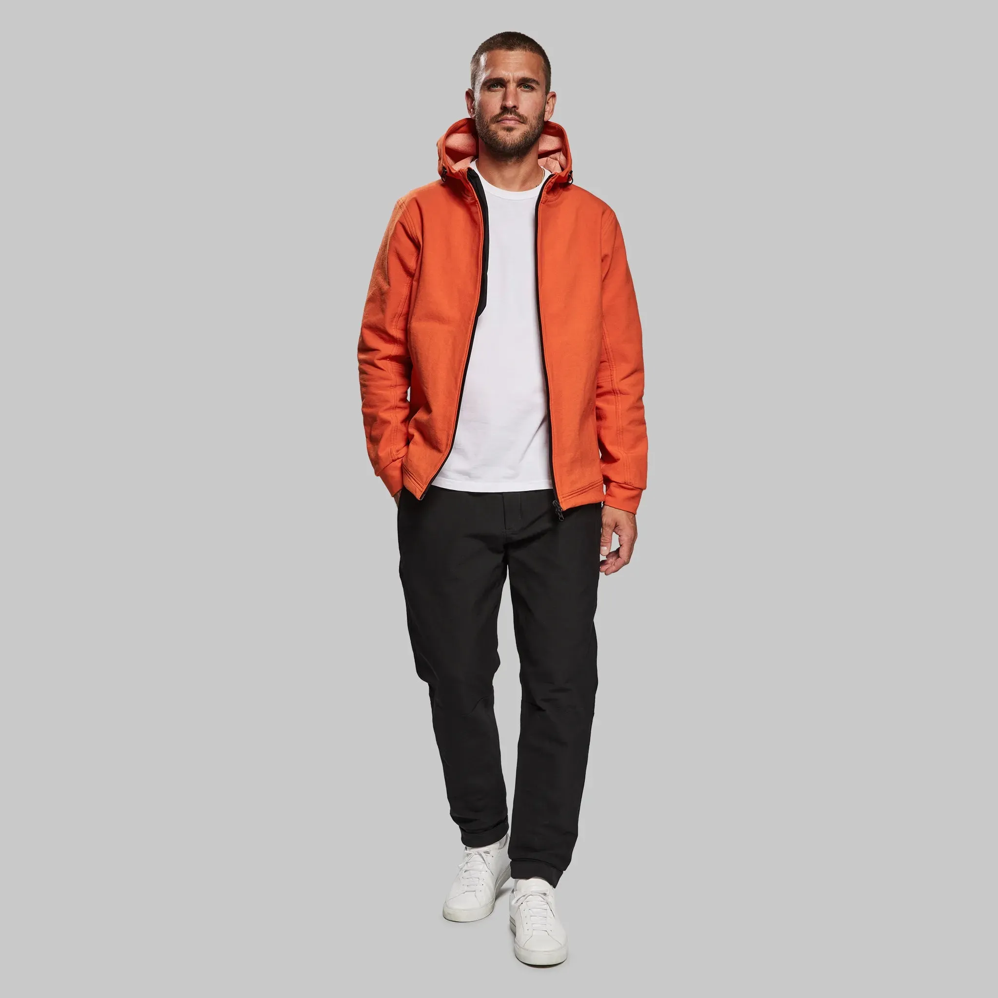 Indestructible Hooded Jacket. International Orange edition