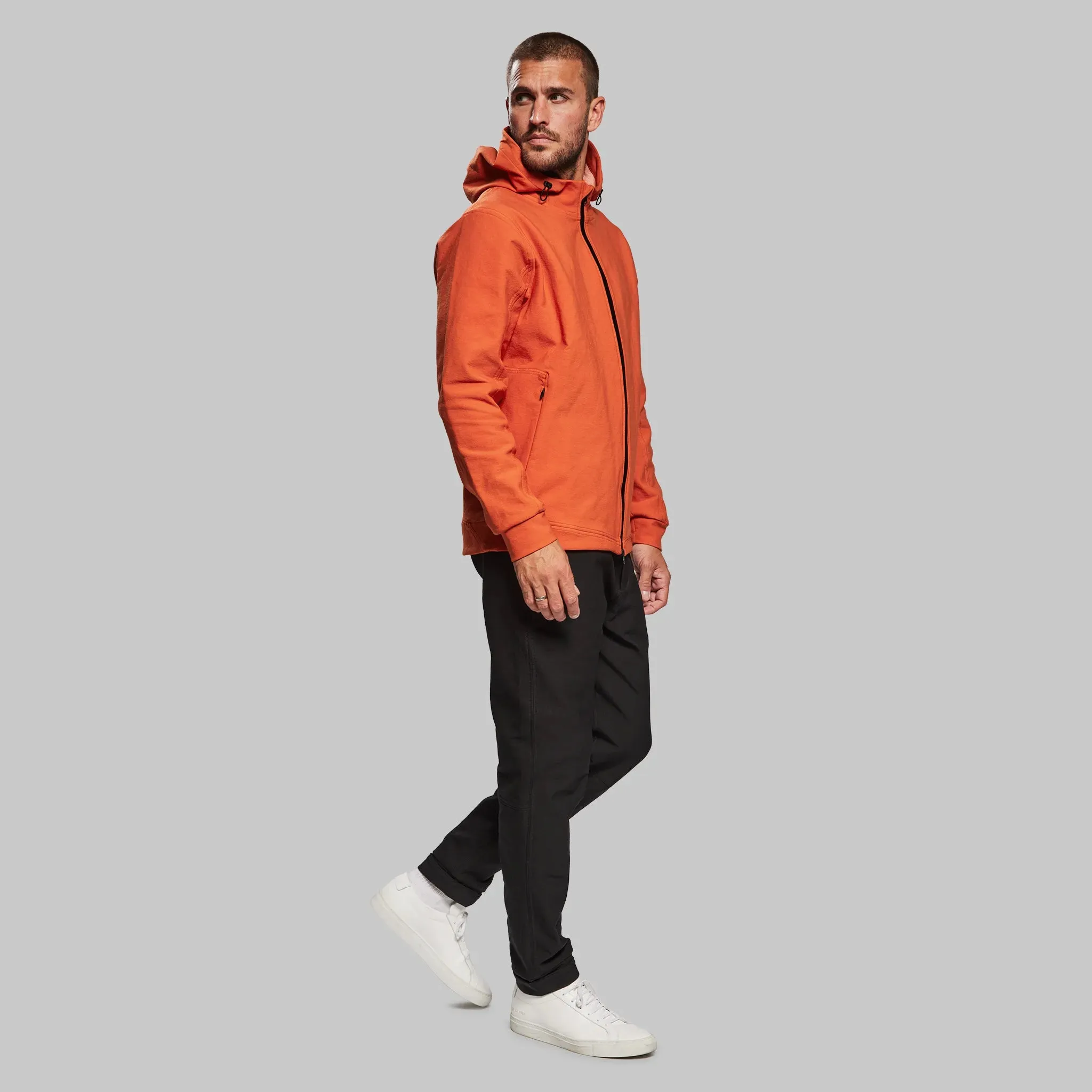 Indestructible Hooded Jacket. International Orange edition