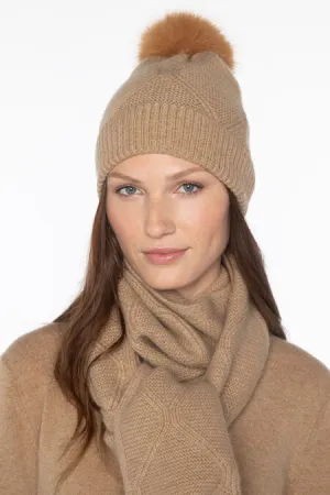 Kinross Cashmere Luxe Cable Hat