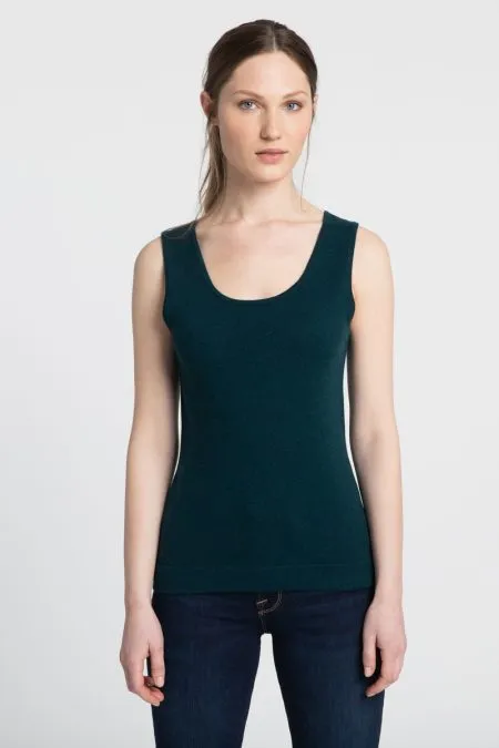 Kinross Cashmere Scoop Neck Tank