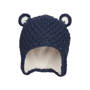 Kombi Dark Navy Baby Animal Hat