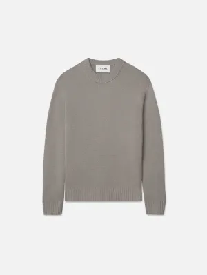 Men's Cashmere Crewneck Sweater -- Stone Beige