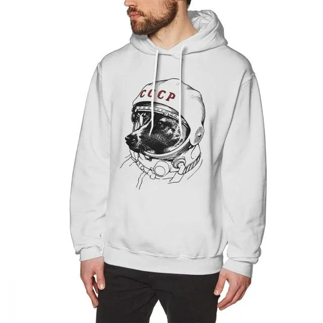 Men's CCCP Sweatshirt Rusia Laika Space Traveler