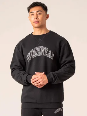 Men's Collegiate Crew Neck - Black