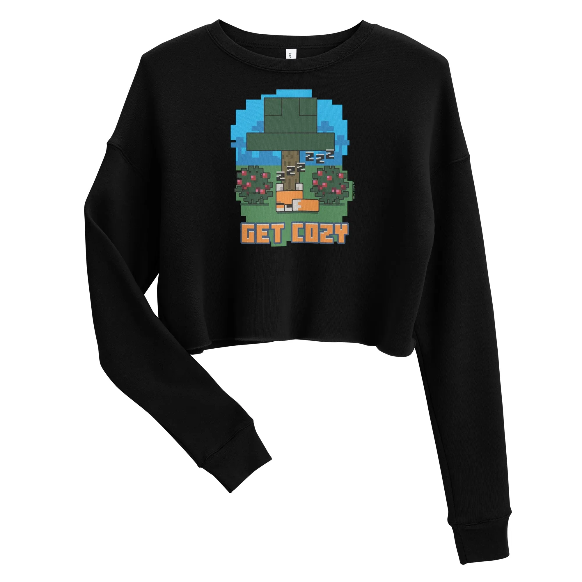 Minecraft Get Cozy Women's Cropped Sweatshirt