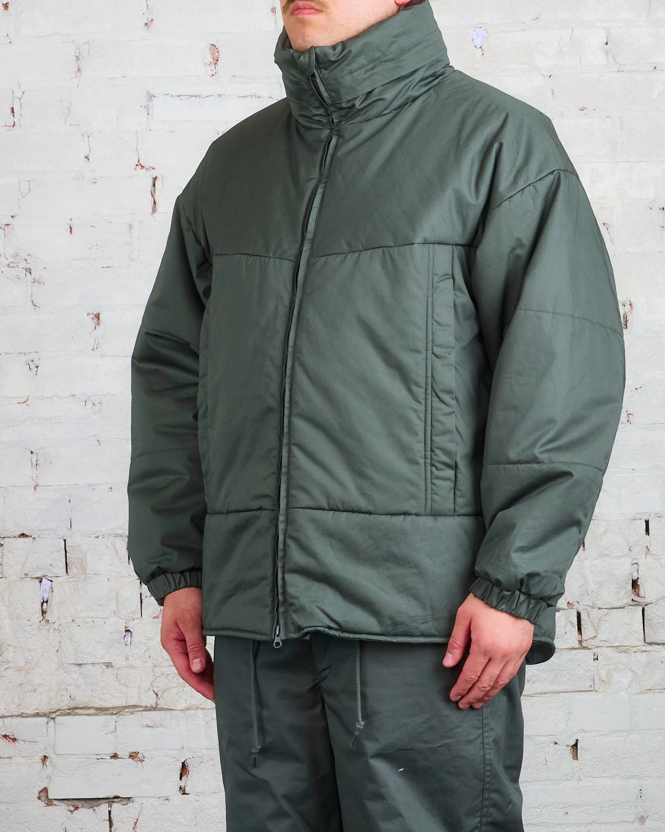 nanamica Primaloft Eco Insulation Gabardine DWR Jacket Moss Green