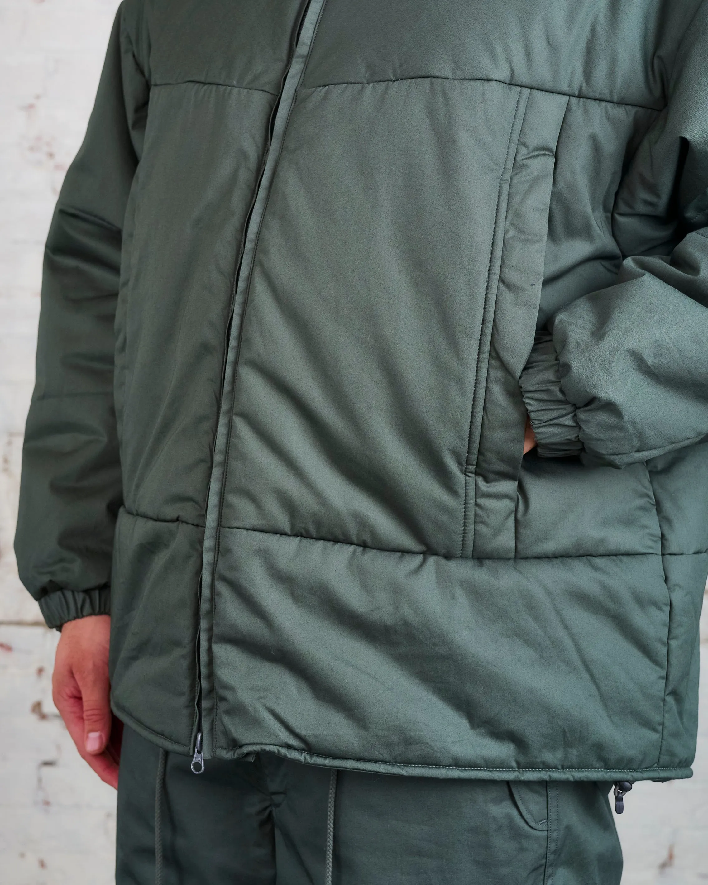 nanamica Primaloft Eco Insulation Gabardine DWR Jacket Moss Green