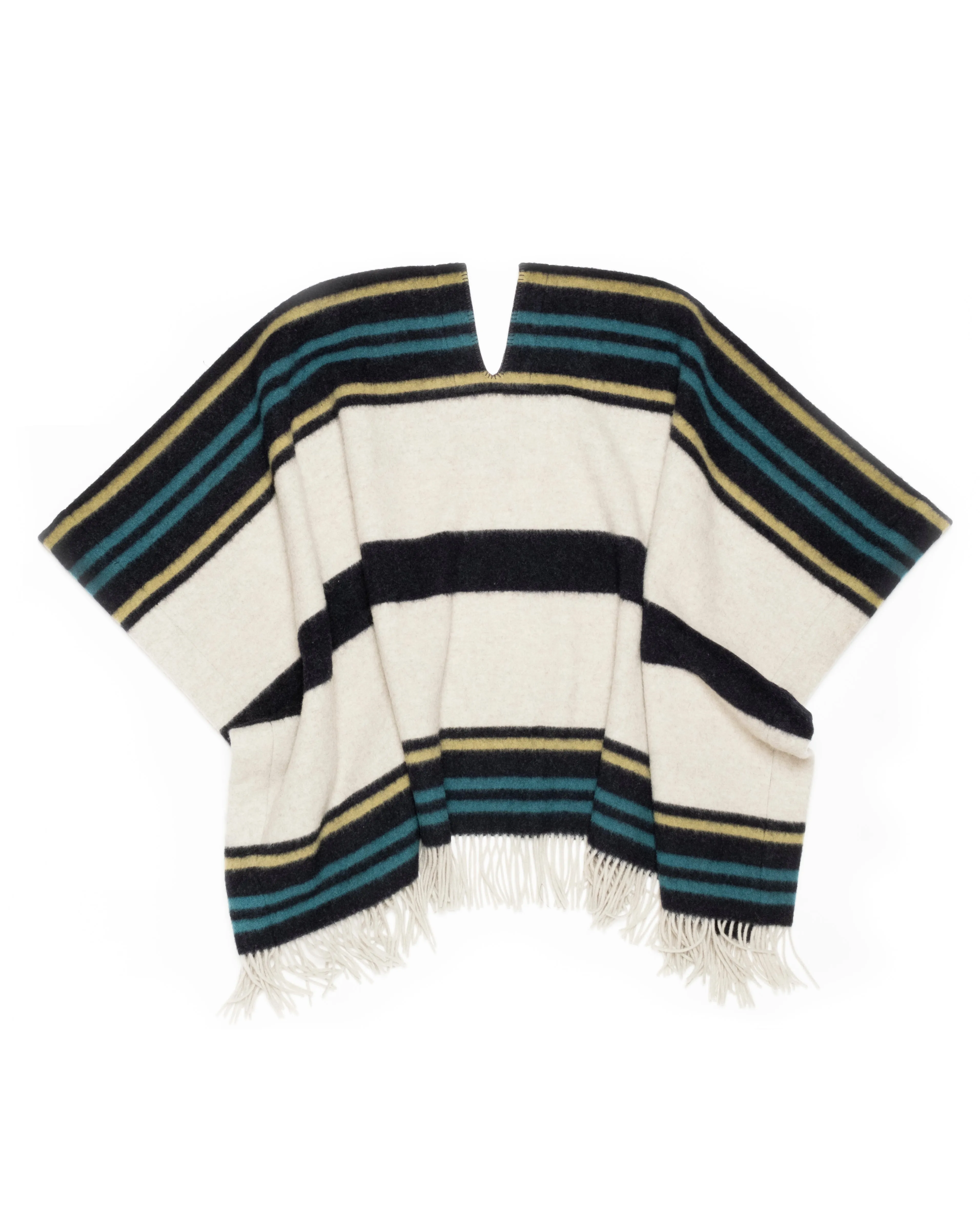 Poncho Blanket Wool Multi