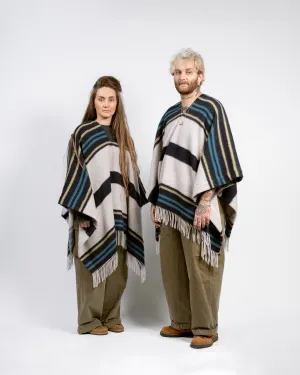 Poncho Blanket Wool Multi