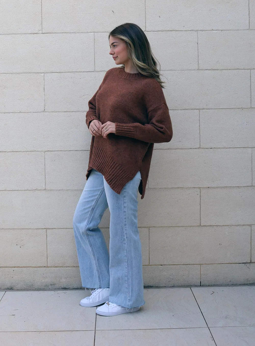 Renee Oversize Knit-RUST