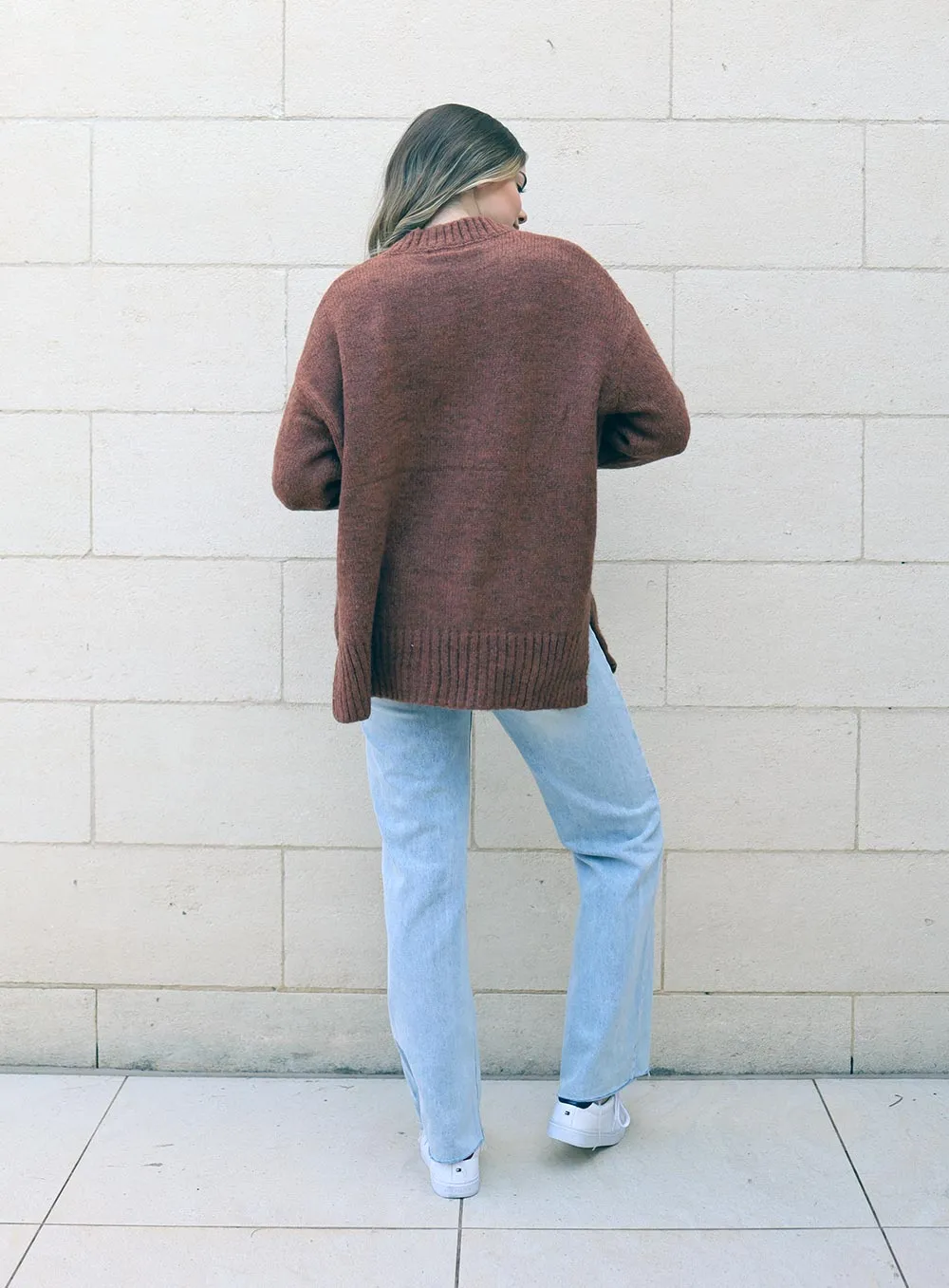 Renee Oversize Knit-RUST