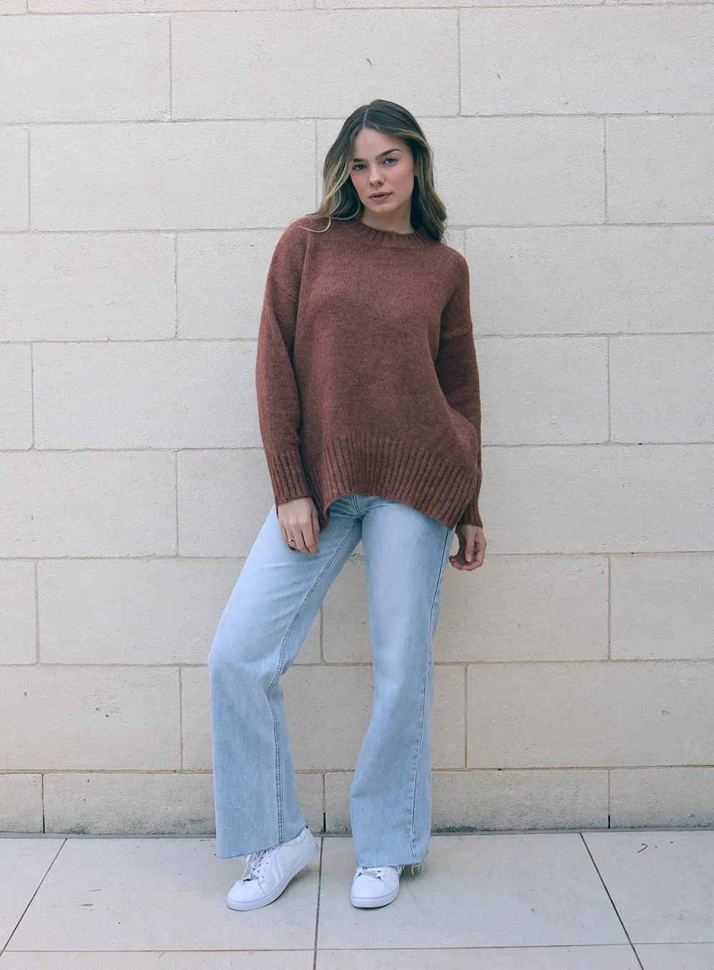 Renee Oversize Knit-RUST