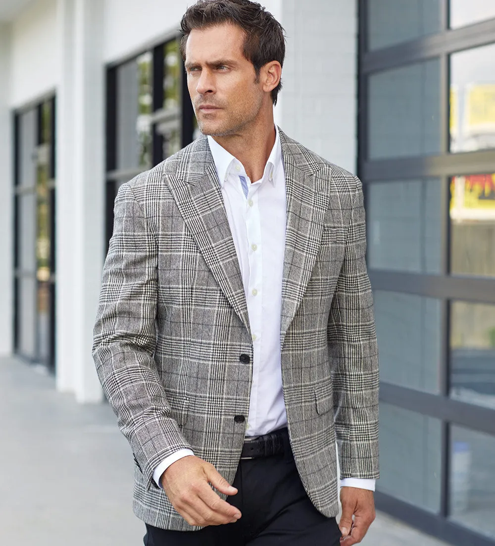 Reserve Glen Plaid Wool-Cashmere Sport Coat