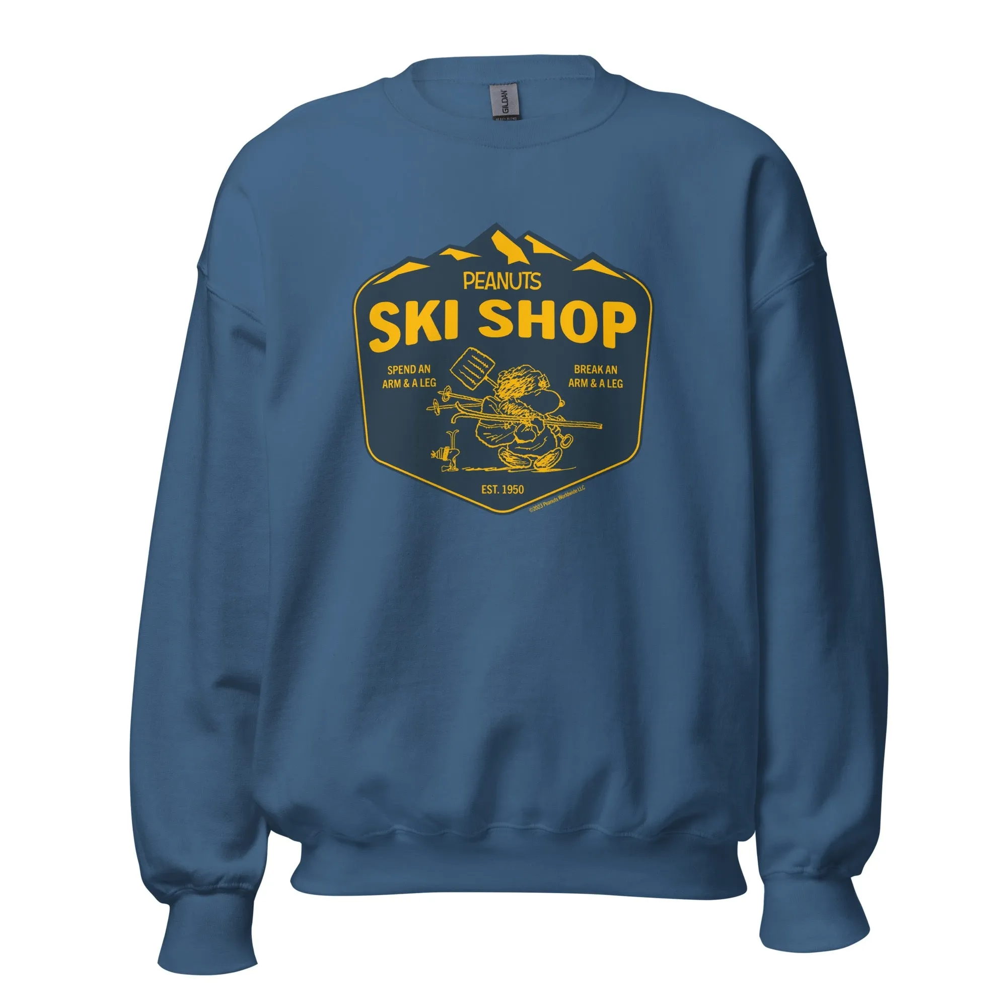 Snoopy Ski Shop Adult Sweatshirt