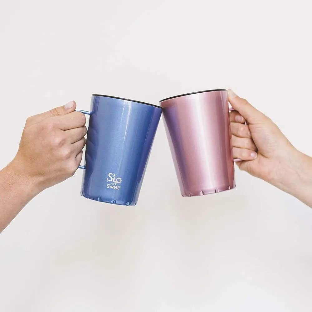 S'well S'ip Blue Sky Metallic Takeaway Mug 450ml